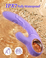 3-in-1 G Spot Vibrator & Clitoral Stimulator with 8 Suction, Flapping & Vibes