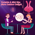 Vibrating Nipple Clamps for Women, 9 Vibration Modes, Rechargeable BDSM Toy