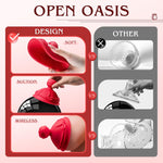 Wireless Nipple Clamps with 10 Rotation Modes, Rechargeable Sucking Stimulator