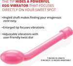 G-Gasm Delight 7" Curved Vibrator – Adjustable Vibes, G-Spot & Prostate Stimulator