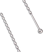 Stainless Steel Multi-Bead Urethral Dilator Plug for Male Stimulation & Play