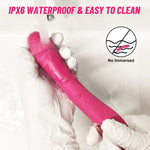 G Spot Silicone Vibrator – 10 Modes, Realistic Dildo, Clitoral & Nipple Stimulator