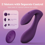 Clitoral & G-Spot Vibrator with 10 Vibration Modes, Remote Control for Couples.