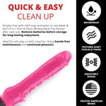 Slim Pink Thrusting Vibrator – Realistic Waterproof Stimulator for G-Spot & Clitoral
