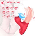 Powerful Rose Sucking Vibrator for Women β 10 Frequency Tongue Licking Toy