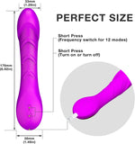 Realistic Dildo Vibrator for G-Spot, Clitoral & Anal Stimulation | 12 Modes