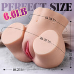 6.6LB Realistic Male Masturbator Doll with Vaginal & Anal Entry for Men’s Pleasure