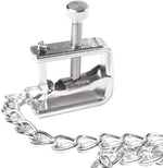 Adjustable Metal Nipple Clamps with Chain – Flat-Head Clips for Sensory Play