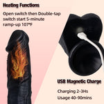 6-in-1 Realistic Thrusting Dildo Vibrator, G-Spot Silicone Toy with Rotation & Remote