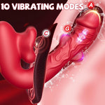 G Spot Vibrator Dildo – 10 Modes for Flapping, Vibrating & Clitoral Stimulation