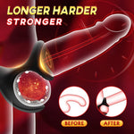 4-in-1 Vibrating Cock Ring & Anal Plug with Prostate Massager, Remote Control.