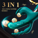 Thrusting Rabbit Vibrator with Heating & 5×10×7 Modes for G-Spot & Clitoral Pleasure