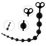 22Inch Super Long Anal Beads + 16.9 Inch Super Long Built In Skeleton Flexible Dildo