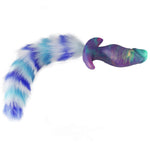 Butt Plug Tail,5.6In Realistic Silicone Anal Plug With T-Base And 11.8 In Furry Tail Plug,Sex Toy For Sm Adult Games Cosplay