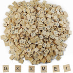 1000PCS Wooden Letter Tiles Alphabet Set for Crafts and Games, Replacement Tiles for Crossword Game