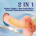 Realistic Tight Pocket Pussy Dildo, Consolador Para Hombre 2 In 1 Dildo Pocket Pussy Tight Male Masterburters Silicone Fake Pussy Toys For Male Sex Toys Rubber Pussy Pockets Vaginas De Silicona