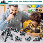 577Pcs Stem Robot Building Toys Set 25-In-1 Engineering Kit Building Blocks Bricks Construction Vehicles Educational Christmas Birthday Gifts For Kids Boys Girls 5 6 7 8 9 10 11 12+ Year Old
