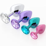 Anal Plug Beginner Set - 4 Pcs Jewel Butt Plug Training Kit, Adult Anal Toys For Men, Women & Couples, Unisex Anal Trainer For Beginners To Advanced, P-Spot & Pleasure Enhancer