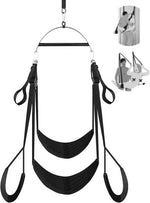 2-in-1 Adjustable Sex Swing for Door & Ceiling with Padded Seat, Supports 650 lbs