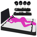 Bondaged Restraints Sex Spreaders Queen Bed Set Sex Restraints Straps Adult Play Sex Toys Tied Down Under King Mattress Ankles And Wrists Men Sex Handcuff Bracelets For Women Bedroom Sweatshirt