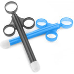Lube Applicator, Easy-To-Use Lubrication Syringe With Comfortable Rounded Cap, Reusable, Precise 10Ml Measurement, Ideal For Men, Women & Couples (Black & Blue)
