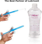Lube Applicator Syringe, 6.5” Personal Lubricant Shooter with Silicone Cap