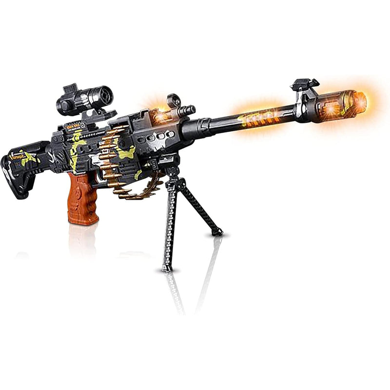 ArtCreativity Toy Gun with Scope, Stand and Realistic Sound Effects - Milit