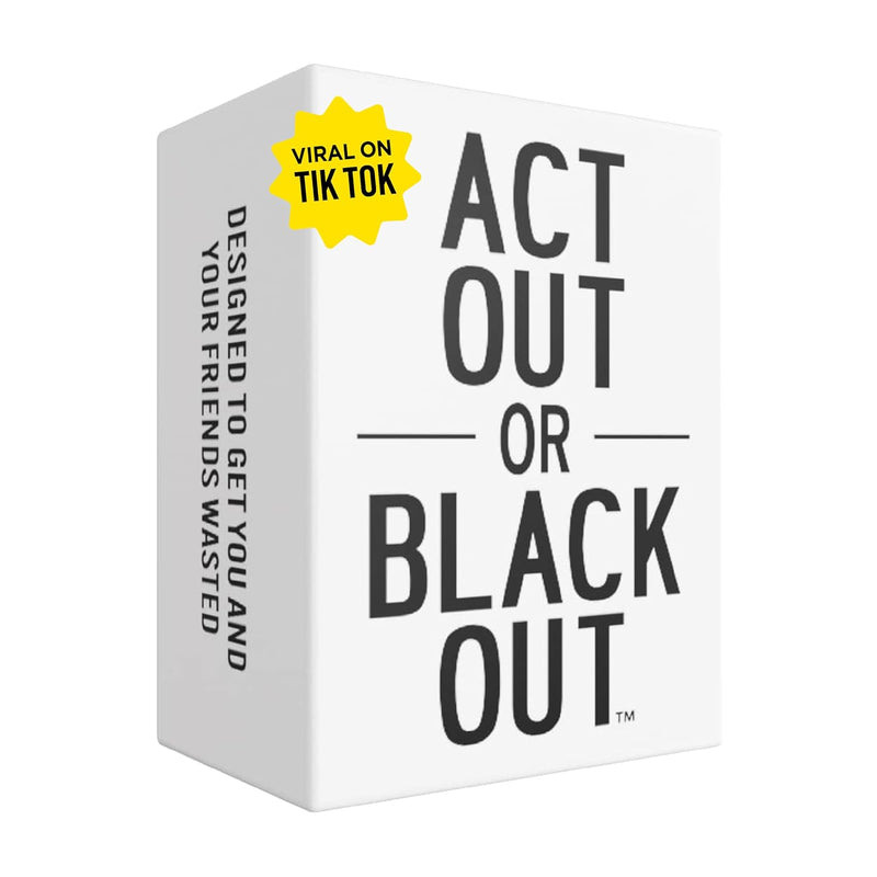 Act Out Or Black Out Charades Drinking Card Games For Adults, Fun Adult Gam