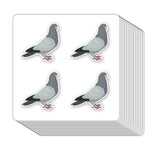 Pigeon Stickers 1in for Scrapbooking, Arts, Crafts, Kids DIY, Calendars Journals 80-Pack