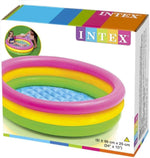 2.8ft x 10in Sunset Glow Inflatable Colorful Baby Swimming Pool (2 pack)