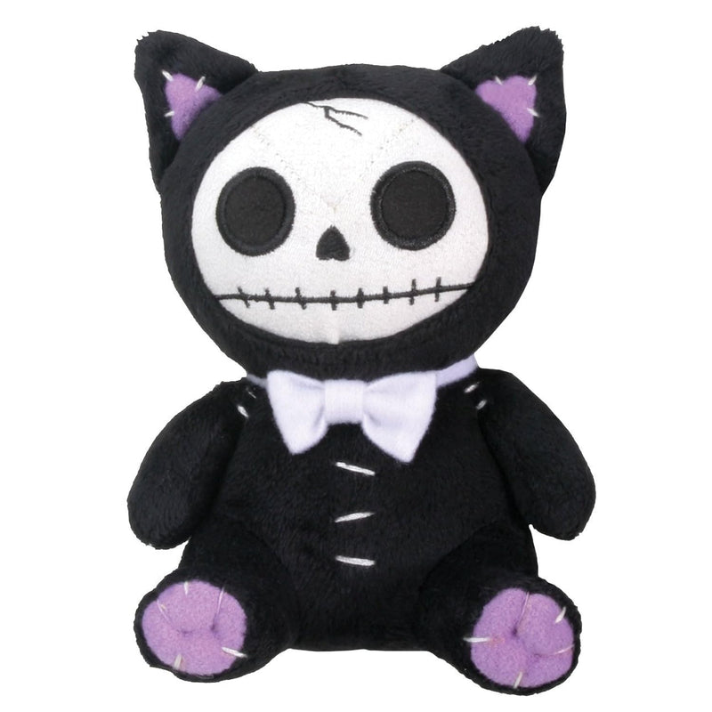 Furrybones Black Cat Mao Mao Wearing White Bow Tie Small Plush Doll
