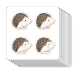 Hedgehog Stickers 1in for Scrapbooking Arts and Crafts Kids DIY Calendars Journals 80-Pack