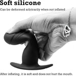 Bdsm Inflatable Dildo Gag Penis Mouth Gag With Adjustable Strap And Lock Bdsm Toys Open Mouth Ball Gag Bondage Gags & Muzzles Silicone Dildo Sex Harness Adult Sex Toys For Women Men Couples