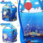 Premium Under The Sea Kids Tent, Ocean Mermaid Play Tent For Kids As Gifts, Pop Up Princess Castle For Boys & Girls As Chirldren Playhouse. Indoor Pretend Toys For Toddlers 3-5