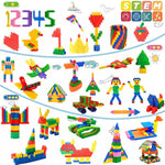 Kids 600Pcs Set Building Blocks Construction Toy - Learning Playset Stem Educational Kit Child Branin Development Preschool Kindergarten Toy