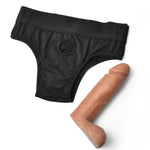 Wearable Penis Sleeve Silicone Hollow Dildo With Harness Pants: Realistic Penis Enlarger Sleeve Men Penis Sheath Adult Sex Toy