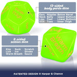 Glow-In-The-Dark Sex Dice Games For Adults Couples, Date Night Dice, 96 Foreplay Suggestions, 36 Sexual Positions