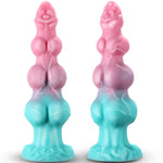 8.8" Huge Dildo Monster 3 Knots Dildo, Soft Silicone Anal Knotted Horse Dildo, Thick Dog G-Spot Dildo With Big Suction Cup,Fantasy Dragon Anal Sex Toy, Adult Sex Toys & Games For Women, Men, Gay