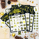 New Year Bingo, 24 Players Happy New Year Bingo Cards New Years Eve Party Bingo Cards For School Classroom Office Family Activities New Years Party Supplies