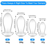 Big Butt Plug Trainer (Clear Xl) + 12.6 Inch Huge Realistic Dildo