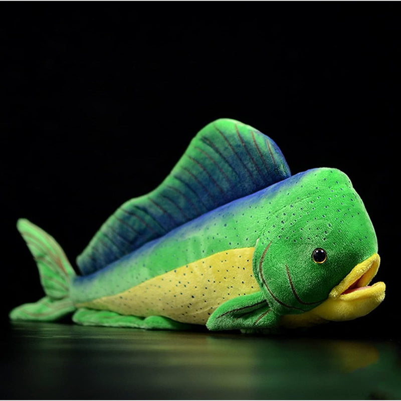Simulation Ghost Saury Fish Plush Toy 18" Soft Realistic Deep Sea Fish Mahi Ma