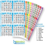 Bulk Bingo Books with 6 Faces, 10 Pages Each, 100 Disposable Game Books for Seniors and Adults