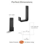 Robe & Towel Hook, 6 Pack Heavy Duty Stainless Steel Outdoor Wall Hooks for hanging towel, coat, backpack, keys, etc (Modern Industrial)