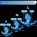 Sea Wave Butt Plug Silicone Anal Plug Dream Anal Toy, Textured Anal Sex Toy Anchor Base Design, Used For Prostate Massage And G-Spot Stimulation, Anal Coach For Lesbian And Gay Couples (A111-M)