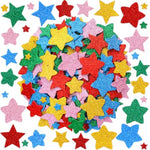 Colorful Glitter Star Stickers, 300Pcs, Star Shape Sticker, Treasure Cove