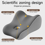 Ergonomic Memory Foam Positioning Pillow for Couples, Black & Grey