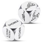 Bridal Shower Gifts For Him Her - Naughty Valentines Day Gift For Him Husband, First Valentines Gifts For Boyfriend Girlfriend, Adult Games Dirty Sex Position Dice, Naughty Sex Games For Bedroom