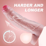 Multi-Size Penis Sleeve Set – Small, Medium, And Large Silicone Cock Extenders With Cock Rings, Realistic Red Heads And Lifelike Veins For Enhanced Pleasure And Stamina