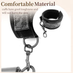 Adjustable Spreader Bar with Handcuffs & Ankle Cuffs – BDSM Restraints for Couples