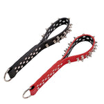 Spanking Paddle With Safe Rivet Fetish Adult Sex Toys Bdsm Sex Play Whips Faux Leather Studded Paddle Sexual Flirting Tools For Couple Men Women Sm Game Bedroom (Black)
